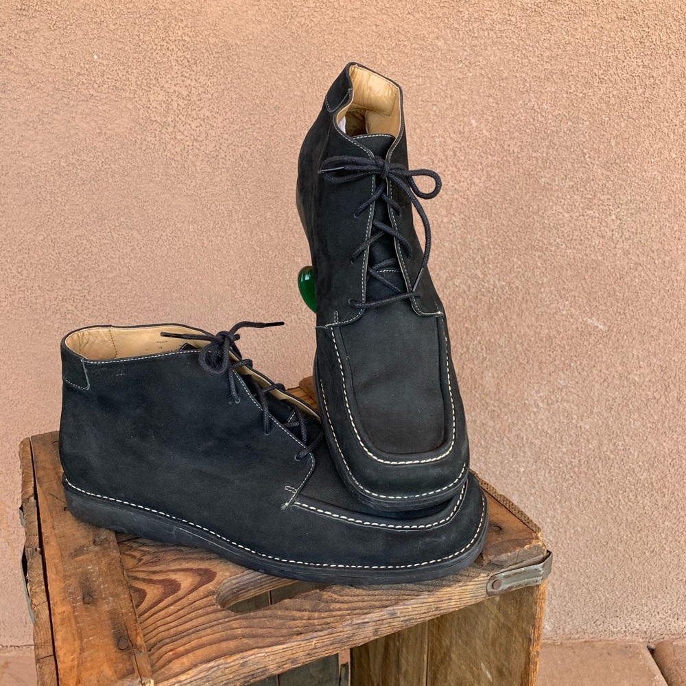 Me Too Men’s Black Suede Lace Up Ankle Shoes